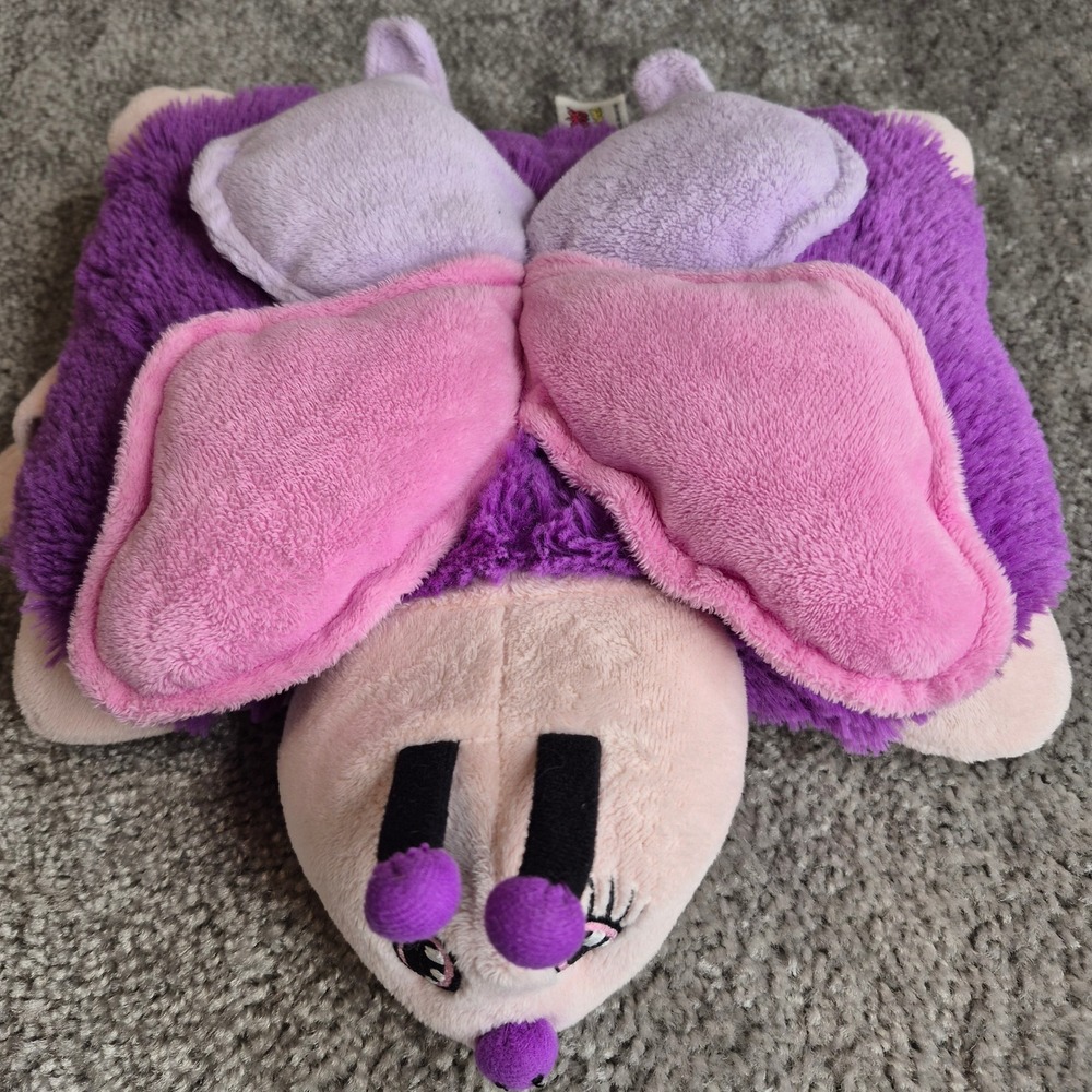 Pillow Pets Pee-Wees Bella Butterfly Plush Purple Pink Small 11 inch Mini Toy
